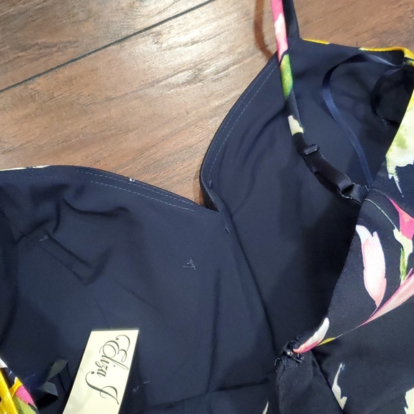 NWT Eliza J Floral boho Cocktail summer dress - Picture 13 of 16